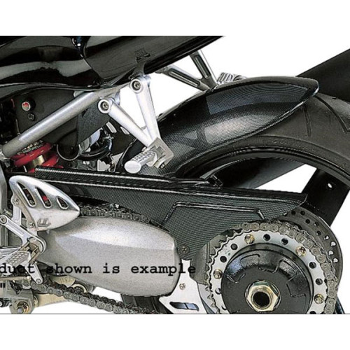 Parafango Posteriore in ABS Colore Nero Naturale con Paracatena per TRIUMPH TT600 00+/SPRINT RS (DOUBLE SIDE SWINGARM)