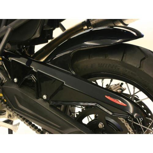 Parafango Posteriore in ABS Colore Nero Naturale con Paracatena per TRIUMPH TIGER 800 / XC (2011>)