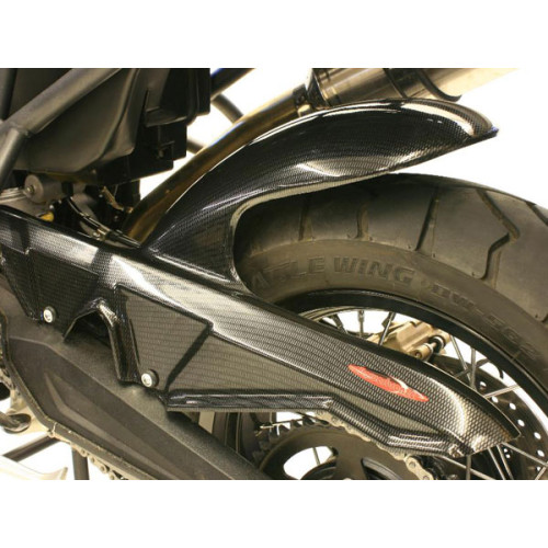 Parafango Posteriore in ABS Colore Carbon Look con Paracatena per TRIUMPH TIGER 800 / XC (2011>)