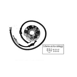 Statore Ducati 6 poli - c/piastra per PIAGGIO VESPA 125 PRIMAVERA ET3 ELETTONICA (76/83)