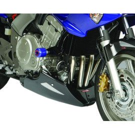 Puntale Motore in ABS POWERBRONZE Colore Carbon Look Griglia Argento per HONDA CBF 1000 (2006/2009)