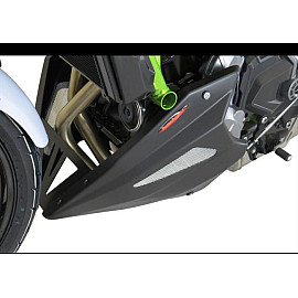 Puntale Motore in ABS POWERBRONZE Nero con Griglia Argento per KAWASAKI Z 650 (2017-2022)