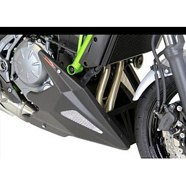 Puntale Motore in ABS POWERBRONZE Nero con Griglia Argento per KAWASAKI Z 650 (2017-2022)