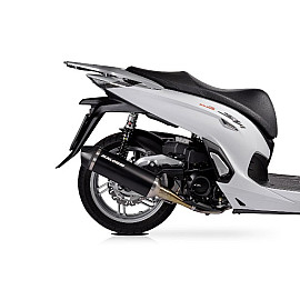 Terminale di scarico MALOSSI RX BLACK per HONDA SH I 350 ie 4T LC euro 5 (2021>)