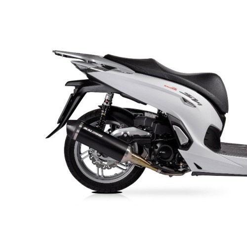 Terminale di scarico MALOSSI RX BLACK per HONDA SH I 350 ie 4T LC euro 5 (2021>)