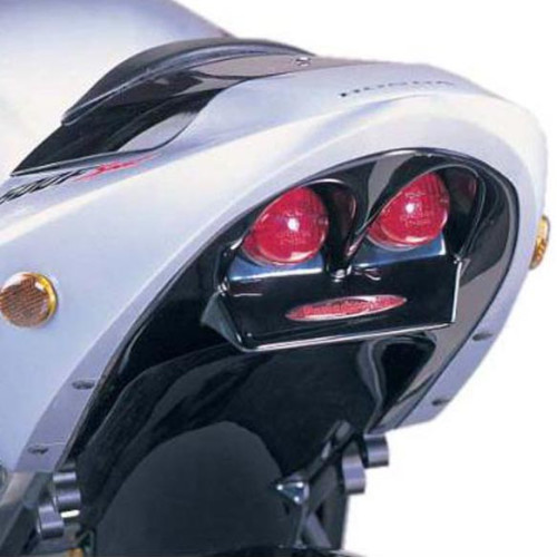 Pannello sottosella POWERBRONZE in ABS Colore Nero Lucido con Doppio Faro Posteriore Omologato - HONDA CB HORNET 600 / S (1998/2002)