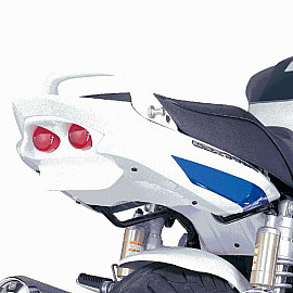 Pannello sottosella POWERBRONZE in ABS Colore Nero Lucido con Doppio Faro Posteriore Omologato - SUZUKI GSX 1400 (2002/2007)