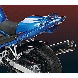 Pannello sottosella POWERBRONZE in ABS Colore Nero Lucido con Doppio Faro Posteriore Omologato - SUZUKI GSF BANDIT 650 / S (NO ABS) (2005/2010)
