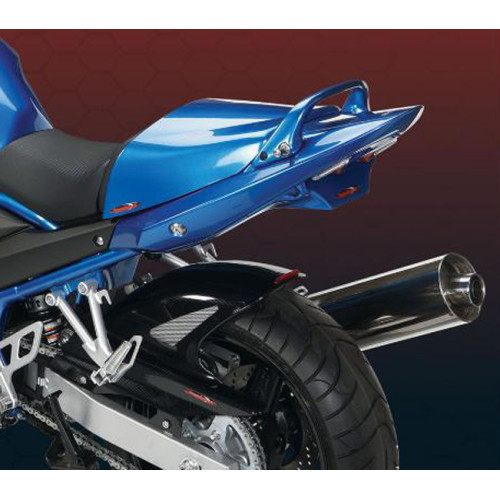 Pannello sottosella POWERBRONZE in ABS Colore Nero Lucido con Doppio Faro Posteriore Omologato - SUZUKI GSF BANDIT 650 / S (NO ABS) (2005/2010)