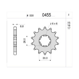 KIT TRASMISSIONE DID PIGNONE 17 CORONA 33 - CATENA 50-VX - 104 MAGLIE - YAMAHA XJ 650 (1987) - XS 650 SE ( 1