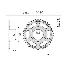 KIT TRASMISSIONE ORIGINALE DID - PIGNONE 15 - CORONA 42 - MAGLIE 102 - CATENA 630-VS - SUZUKI GSX 1100 EE (1984-1985)