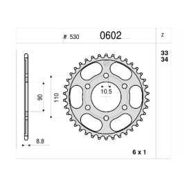 KIT TRASMISSIONE DID PIGNONE 17 CORONA 33 - CATENA 50-VX - 104 MAGLIE - YAMAHA XJ 650 (1987) - XS 650 SE ( 1