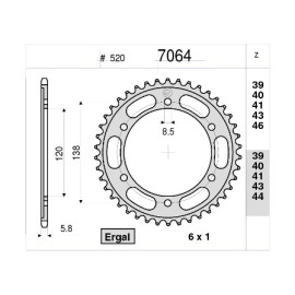 Kit GP Racing DID Passo 520, Pignone 14, Corona 40 Denti, CATENA DID 520-ERV3 G&G 110 MAGLIE per HONDA CBR 250 R (Ratio - 2) (2011-2013) - CBR 250 R ABS ((Ratio - 2) (2011-2013)