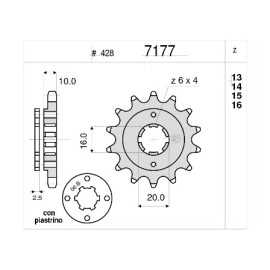 KIT TRASMISSIONE ORIGINALE DID - PIGNONE 14 - CORONA 44 MAGLIE 122 - CATENA 428-D - SUZUKI FX 125 (2000)