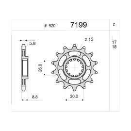 Kit GP Racing DID Passo 520, Pignone 18, Corona 45 Denti, RAPPORTI MODIFICAT +2 DI CORONA, CATENA DID 520-ERV3 G&G 116 MAGLIE per TRIUMPH BONNEVILLE 865 - T 100 (2005-2008) - THRUXTON 865 (2004-2008)