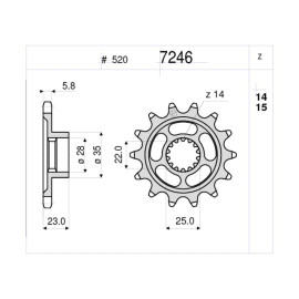 Kit GP Racing DID Passo 520, Pignone 16, Corona 43 Denti, CATENA DID 520 ERV3 G&G 112 MAGLIE per MV AGUSTA BRUTALE 675 (2012-2014) - F3 675 - ORO (2012-2013) - BRUTALE 800 - DRAGSTER (2013-2014)