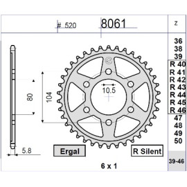 Kit GP Racing DID Passo 520, Pignone 15, Corona 40 Denti, CATENA DID 520-ERV3 G&G 108 MAGLIE per KAWASAKI 600 ZX-6R NINJA - 636 (ZX 600G - ZX 600J) (1998-2002) - ZZR 600 (ZX600J4-8) #525 (2005-2008) - ZX-6R NINJA - ZX-6RR - 636 (2003-2004)