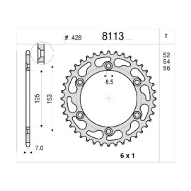 KIT DI TRASMISSIONE ORIGINALE DID - PIGNONE 14 - CORONA 62 - CATENA DID 428 D 138 MAGLIE - HONDA CRE 125 4T X (2008-2009)
