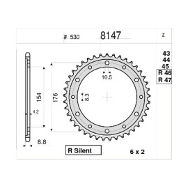 KIT DI TRASMISSIONE ORIGINALE DID - PIGNONE 16 - CORONA 43 - CATENA DID 50-VX 116 MAGLIE - HONDA VFR 800 CROSSRUNNER (2011-2014)