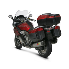 Coppia di Terminali di scarico Akrapovic SPLIT-ON Esagonale Titanio / Carbonio Omologato BMW K 1600 GT/L (2011/2015)