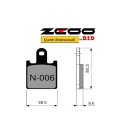 Pastiglie Freno ZCOO B006 mescola standard versione EX (1 coppia)
