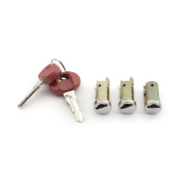 Kit serrature completo 1° equipaggiamento per PIAGGIO  Sfera 125 (95-97), Skipper 125 (94-97), Vespa PK 125 (82-84), Vespa PX 125 (98-01), Vespa PX 30º Aniversario 125 (07-08), Vespa PX Euro2 125 (01-07), Vespa PX T5 125 (85-89)