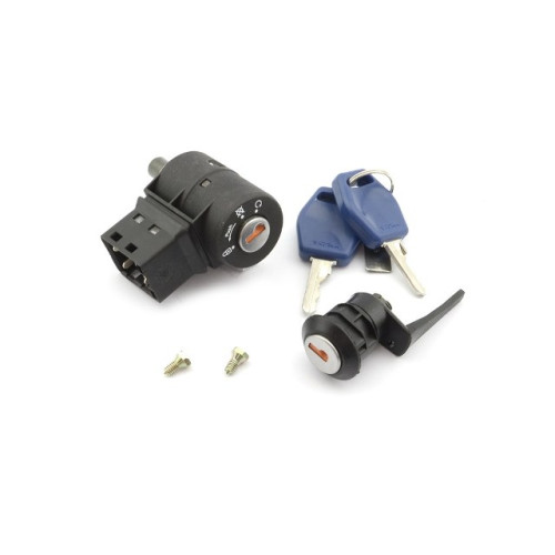 Kit serrature completo per PEUGEOT Scoot´Elec (98-00), Buxy 50 (94-97), Fox 50 (94-98), Speedake 50 (95-97), Zenith L/LN/LS/N 50 (94-98)