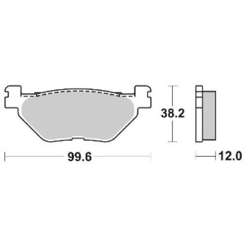 Pastiglie Freno SBS Posteriore SINTERIZZATA per YAMAHA T-MAX 500 / 530