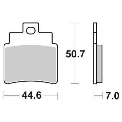 Pastiglie freno SBS Anteriore SINTERIZZATE SBS 171 MS per KYMCO GRAND DINK 250 (2001-2006)