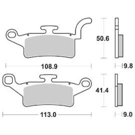 Pastiglia freno SBS Anteriore Organica YAMAHA XENTER 125 / 150