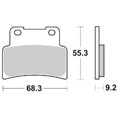 Pastiglie freno SBS Anteriore SINTERIZZATE SBS 214 MS per XCITING 400 (2012-2015)