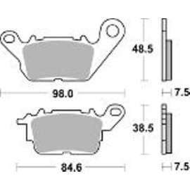 PASTIGLIE FRENO ANTERIORE SBS YAMAHA N-MAX 125-150