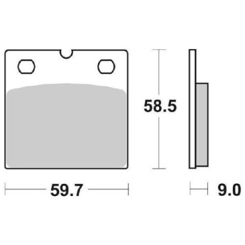 PASTIGLIE FRENO SBS (ORGANICA) per BMW R 80 GS Paris Dakar 800 - R 80 RT 800 - R 100 GS / R 100 GS Parigi Dakar 1000 -
