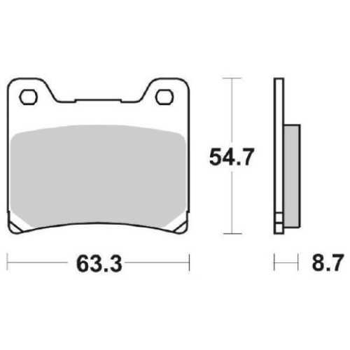 PASTIGLIE FRENO POSTERIORE SBS SINTERIZZATE per YAMAHA TDM 850 (1991-2001)