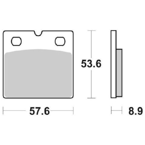 Pastiglie Freno Posteriore SBS (ORGANICA) per BMW R 1100 RS - K 100 RS - R 100 RS