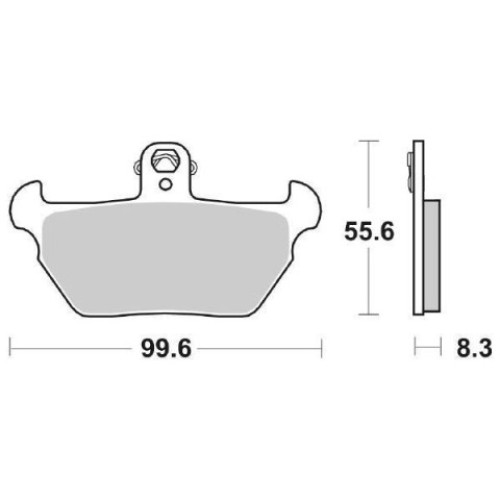 PASTIGLIE FRENO ANTERIORE SBS  (ORGANICA) per BMW  K 100 LT - K 1100 LT - R 1100 RS