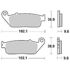 Pastiglie Freno Anteriore SBS SINTERIZZATE per HONDA CBR 300 - CB 500 - CBR 500 - CB 650 - CBR 650 - CTX 700 - NC 700 - NC INTEGRA 750 - SHADOW 750 - CBF 1000