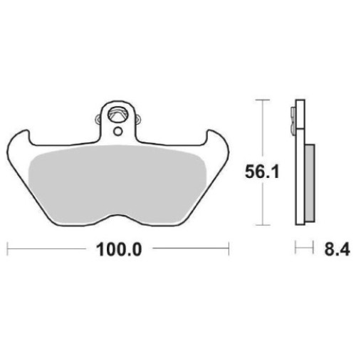 PASTIGLIE FRENO ANTERIORE DESTRA SINISTRA (ORGANICA) per BMW K GT/ GTL 1600 - R C Indipendent  1200 - K LT/M 1200 - R GS 850