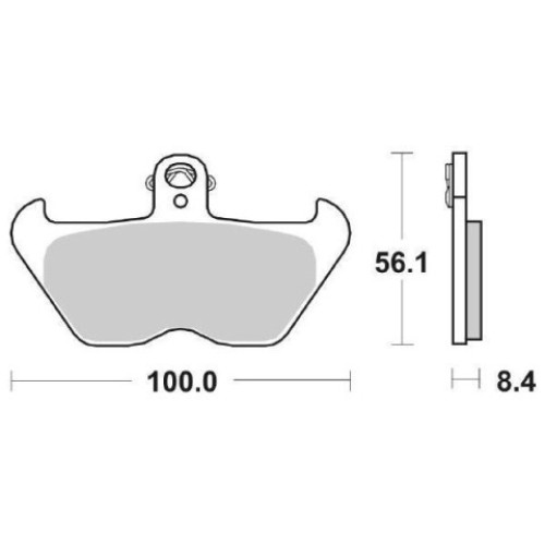PASTIGLIE FRENO ANTERIORE SBS (SINTERIZZATA) - BMW R 850 - R 850 GS - R GS ADVENTURE 1150