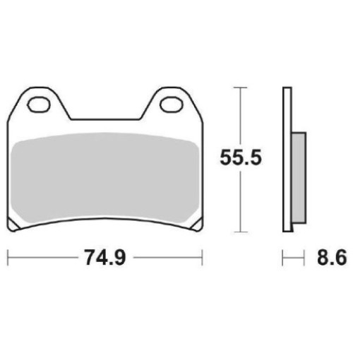 PASTIGLIE FRENO ANTERIORE RACING  (SINTERIZZATA) per BMW F GT 800 - R NINE T PURE 1200 - R NINE T SCRAMBLER 1200