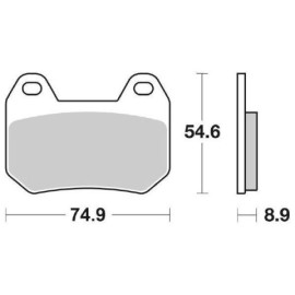 PASTIGLIE FRENO POSTERIORE SBS (ORGANICA) PER BMW K 1200 TL