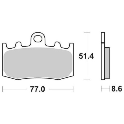 PASTIGLIE FRENO ANTERIORE (ORGANICA) per BMW K GT 1200 - R GS Adventure 1200 - K GT 1300 - K S 1300