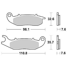 PASTIGLIE FRENO ANTERIORI SBS HONDA - FANTIC MOTOR - REIJU