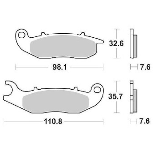 PASTIGLIE FRENO ANTERIORI SBS HONDA - FANTIC MOTOR - REIJU