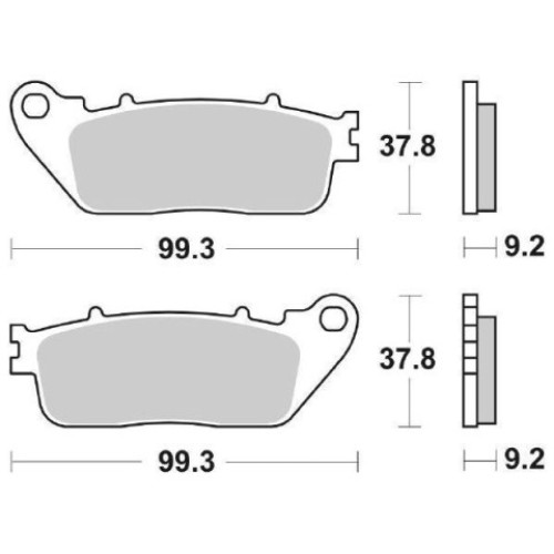 PASTIGLIE FRENO POSTERIORE SBS HONDA VFR 800 F