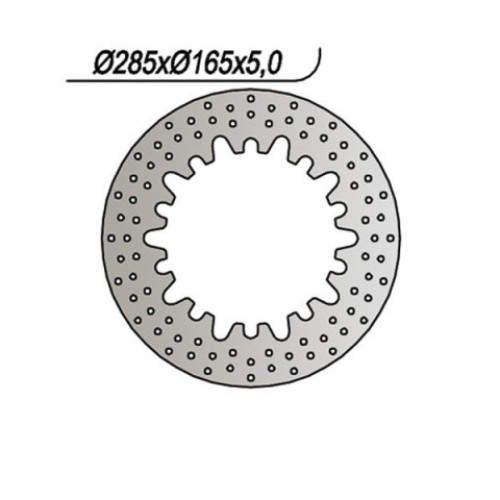 DISCO FRENO POSTERIORE NG per BMW K 100 RS - K 100 RT -  R 100 GS diametro ø285xø165x5,0