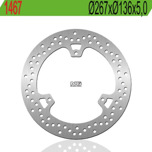 DISCO FRENO POSTERIORE NG 1467 Ø 267xØ136x5.0 per YAMAHA X-MAX 400 (2013-2020)
