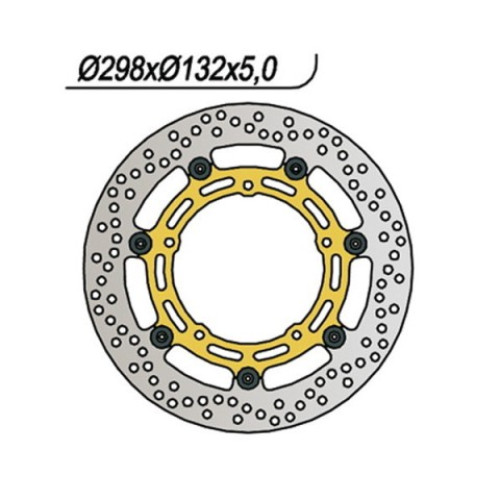 DISCO FRENO FLOTTANTE ANTERIORE DESTRO SINISTRO per YAMAHA MT09 - TRACER 900 FJ 09 - XSR900
