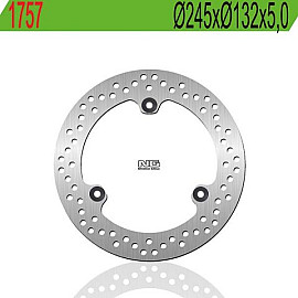 DISCO FRENO POSTERIORE NG 1757 Ø 245xØ132x5.0 per YAMAHA X-MAX 125 (2018-2020>)
