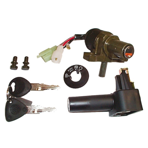 Kit serrature completo per MBK EW Stunt 50 (00-03) - YAMAHA BW´S Original 50 (97-02), BW´S R 50 (01), CW BW´S Original Euro2 50 (02), CW SP BW´S Original Euro2 50 (02), EW Slider 50 (00-02)